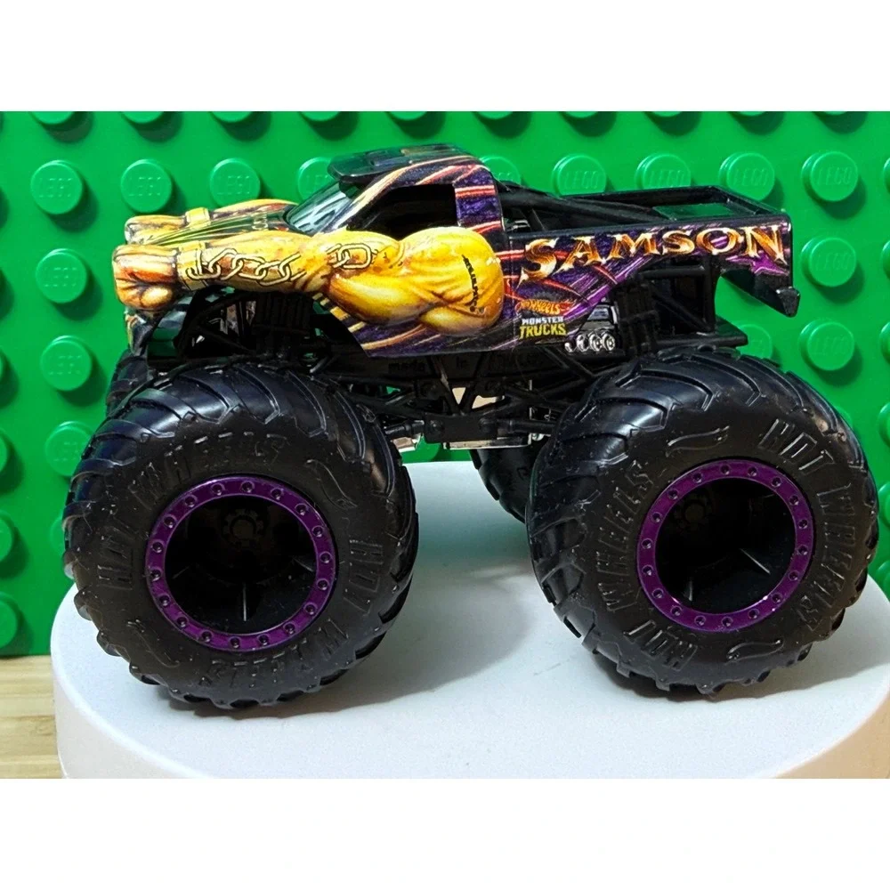 Hot Wheels Monster Trucks Samson 1:64 Scale Die-Cast Purple Black Patrick Logo